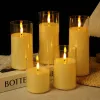 The new led electronic candle lamp can remain constantly lit and flash. It is suitable for wedding and home healing decoration, charging, remote control, and electronic wax Item Picture